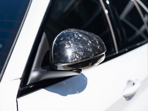 Alfa Romeo Giulia Mirror Covers - Carbon Fiber - Caps - Feroce Carbon - Forged Carbon